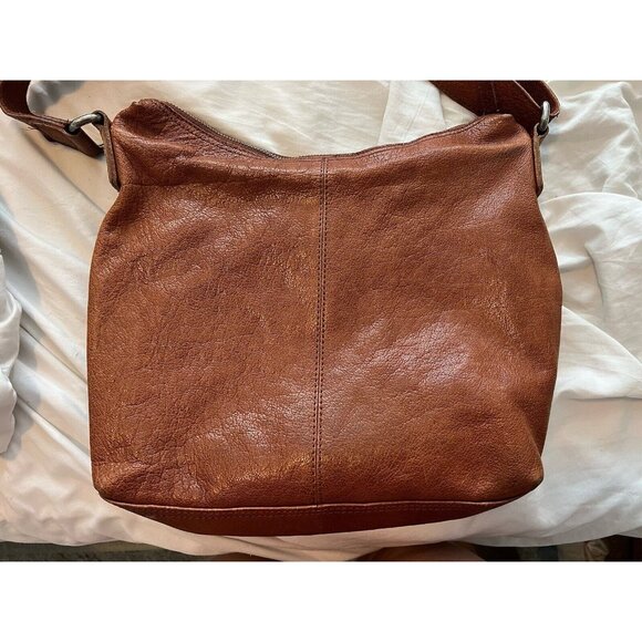 Spikes and Sparrow Genuine Leather Handbag Shoulder Bag Tan Brown Tote - Picture 12 of 16